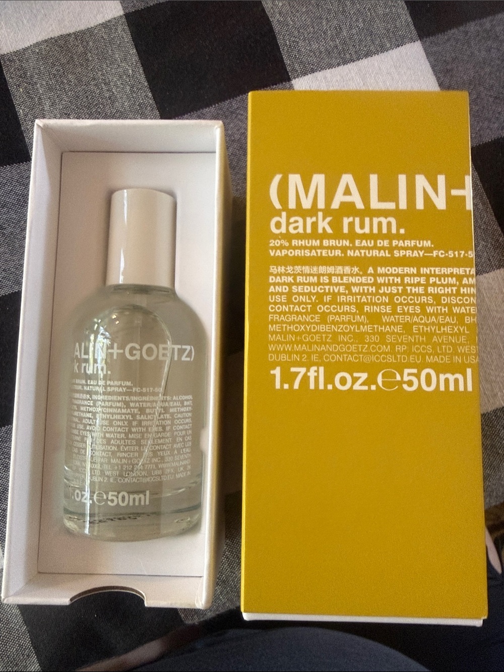 Malin+Goetz Dark Rum Spray - Yellow Bottle Accents